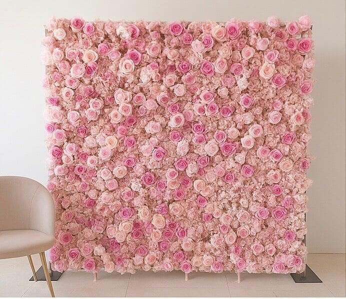 Pink Flower Wall